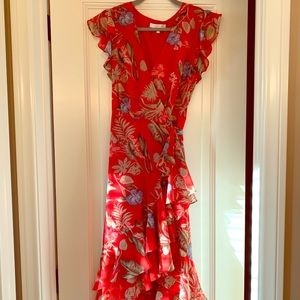 Watt Clara Ruffle Wrap Dress